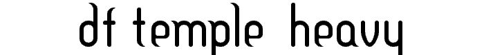DF Temple  Heavy font